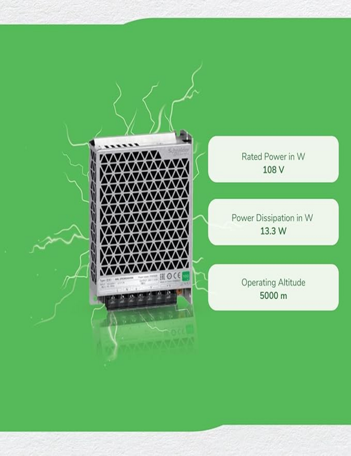 Schneider SMPS Single Phase Power Supply - 100.240V Input - 24V DC Output - 100W - 4,5A
