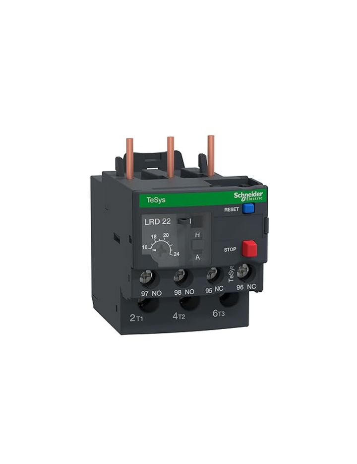 Schneider Electric LRD22 TeSys THERMAL OVERLOAD 16-24A CL10A, Red