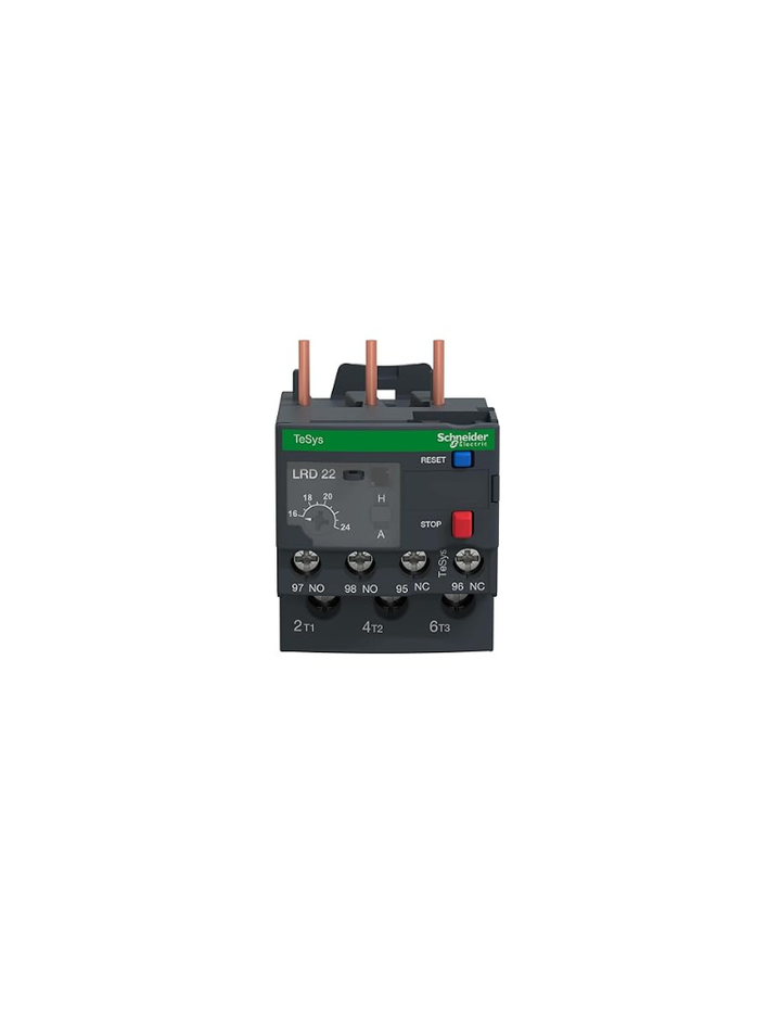 Schneider Electric LRD22 TeSys THERMAL OVERLOAD 16-24A CL10A, Red