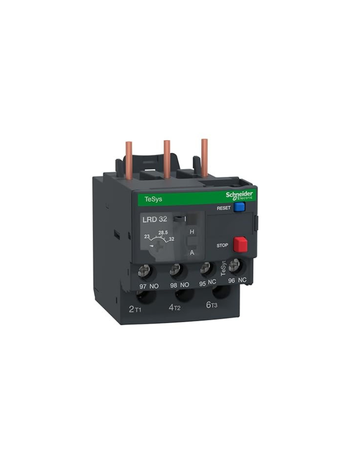 Schneider 32A 3 Pole Thermal Overload Relay-Lrd32