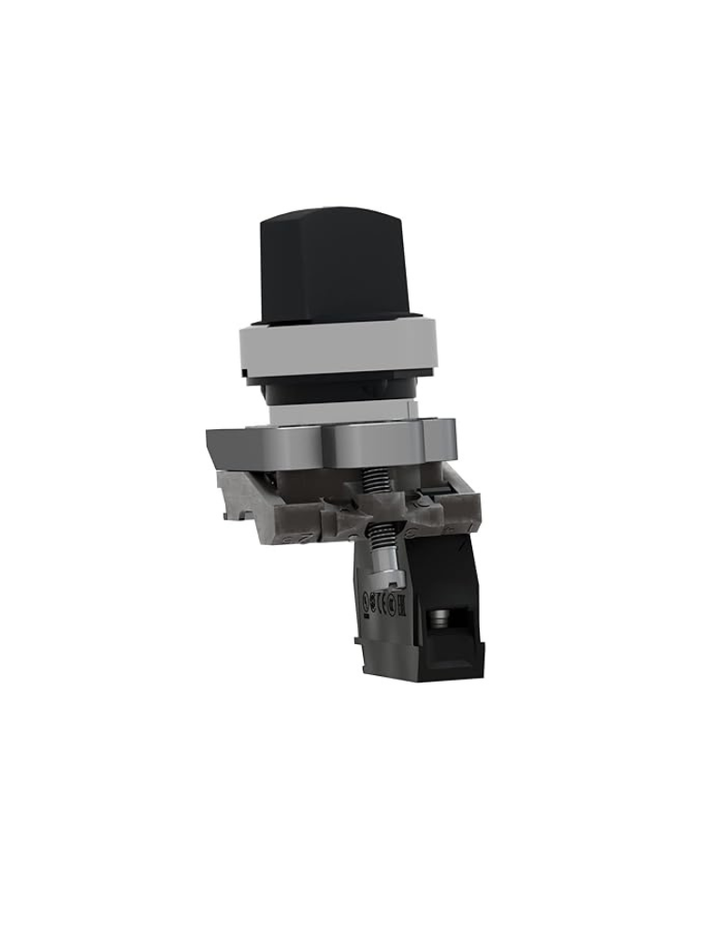Schneider Electric - Harmony XB4 - knob turning knob - Ø22 - 2 pos fix - black - 1F - screw bracket - XB4BD21