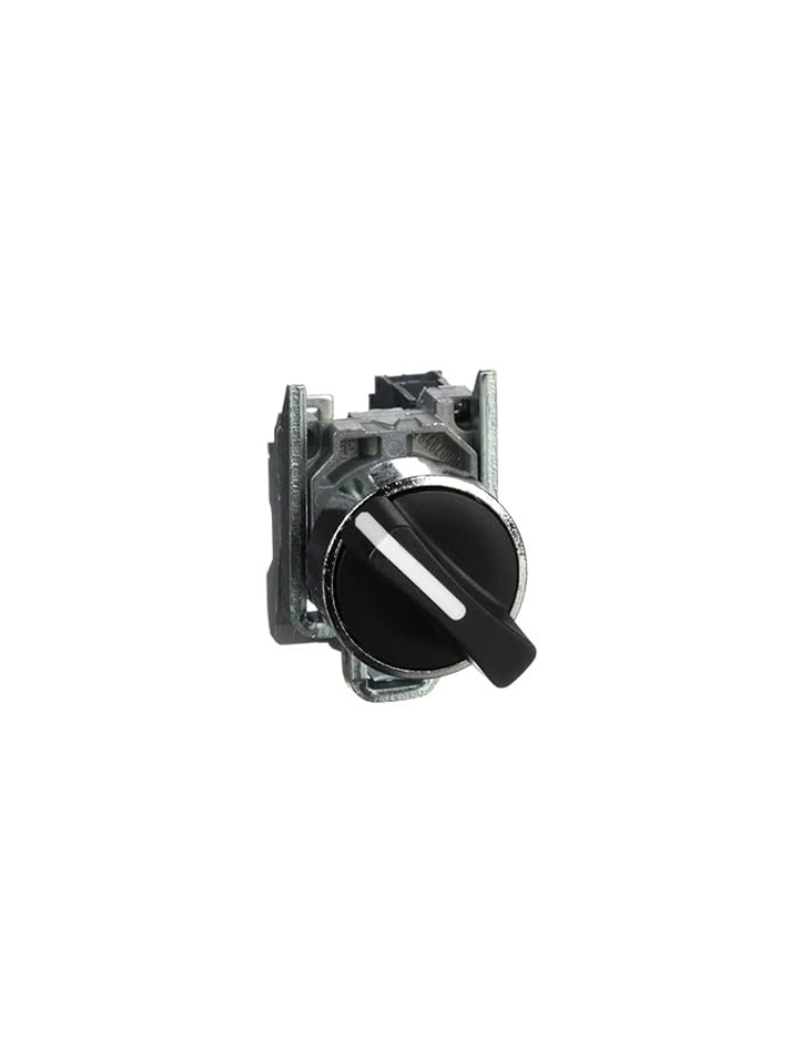 Schneider Electric - Harmony XB4 - knob turning knob - Ø22 - 2 pos fix - black - 1F - screw bracket - XB4BD21