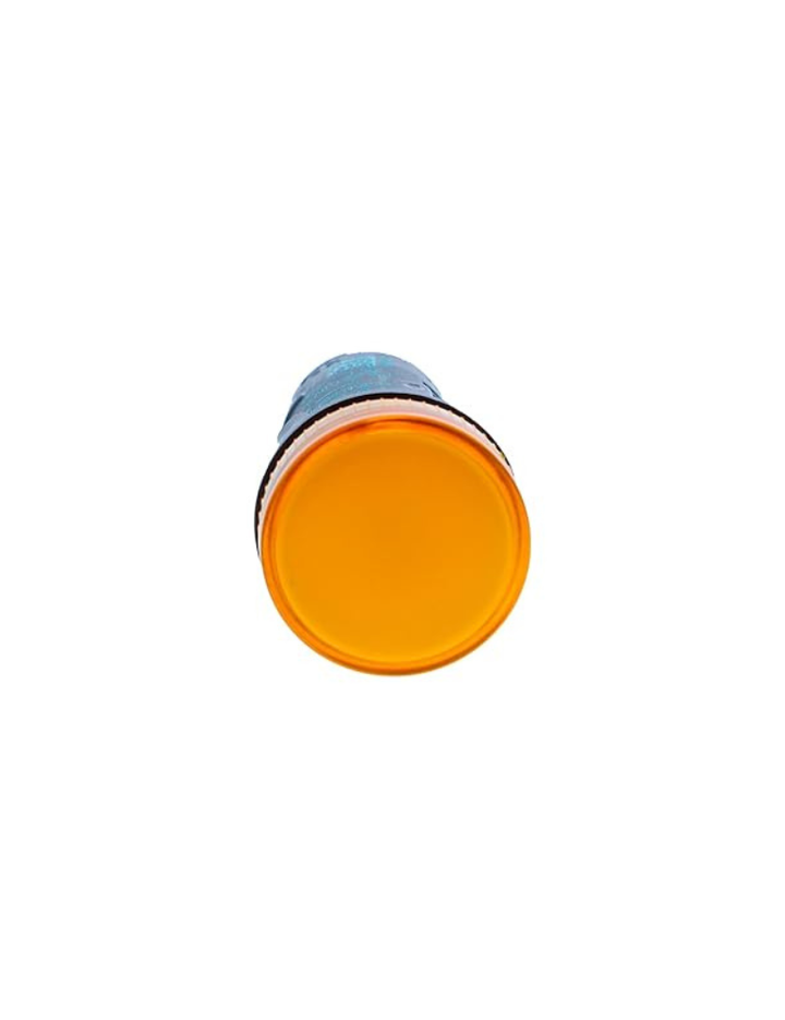 Schneider Electric Monolithic pilot light, Harmony XB7N, plastic, amber, 22mm, LED, 120V AC DC - XB7EV08GPN