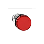 Schneider Electric, Illuminated pushbutton, Harmony XB5N/XB7N, Plastic, Flush, Amber, 22mm, Spring Return, 230V AC, 1 NO, XB5AW38M1N