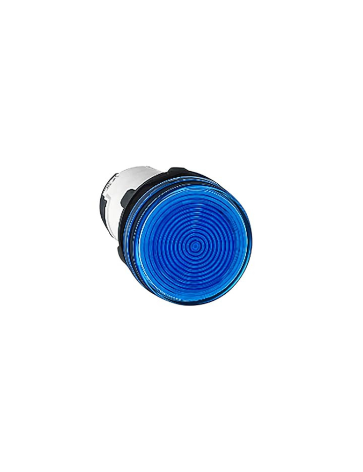 Schneider Electric, monolithic Pilot Light, Harmony XB5N/XB7N, Plastic, Blue, 22mm, LED, 120V AC, XB7EV06GPN