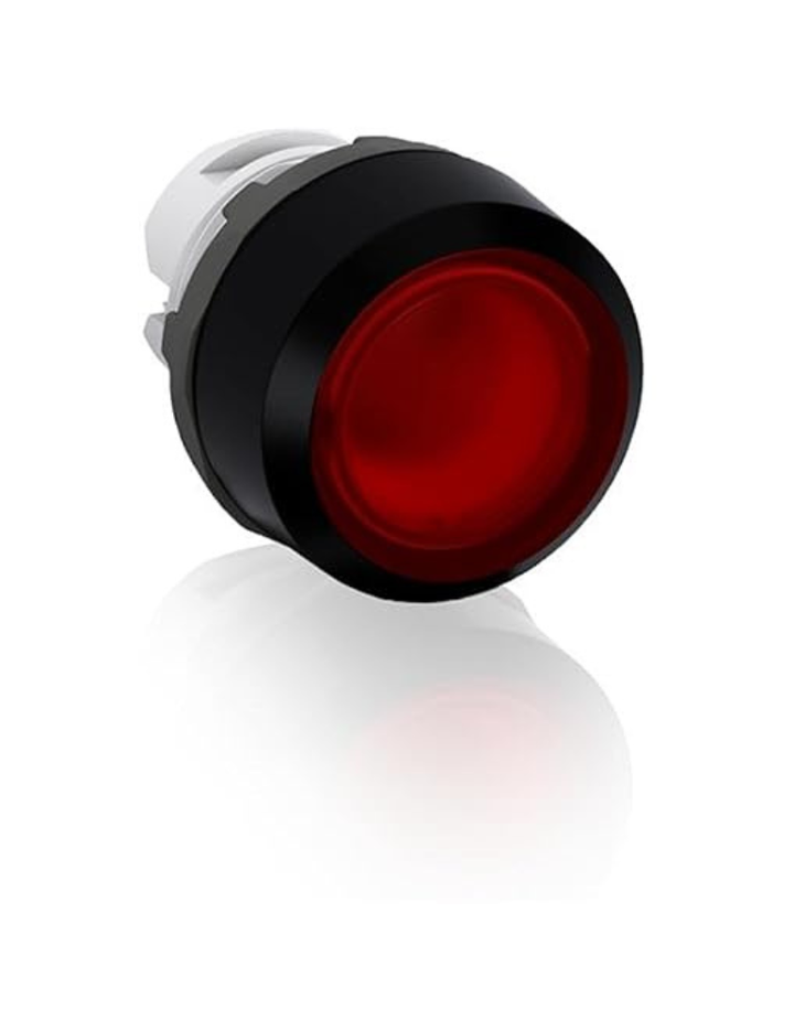 ABB MP2-11R Push Button Operator, 22 mm, Maintained, Flush Operator, Red