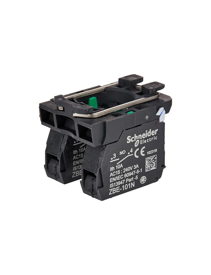 Schneider Druckluft Electric, Selector Switch, Harmony XB5N/XB7N, Plastic, Black, 22Mm,3_Way Short Handle, 3 Position, Stay Put, 2 NO, XB5AD33N, Push Button
