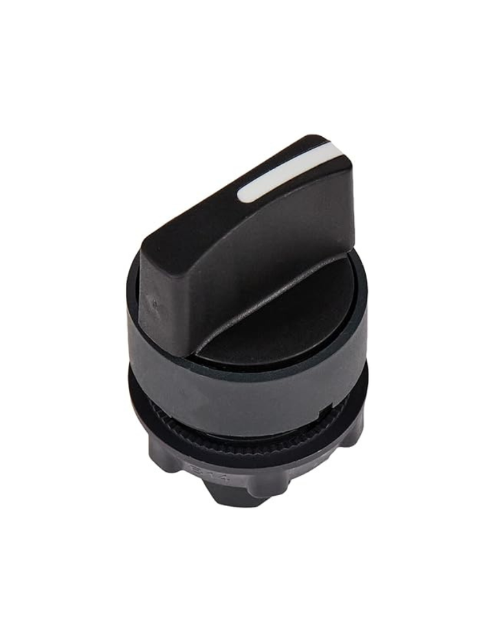 Schneider Druckluft Electric, Selector Switch, Harmony XB5N/XB7N, Plastic, Black, 22Mm,3_Way Short Handle, 3 Position, Stay Put, 2 NO, XB5AD33N, Push Button