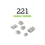 221-483 | WAGO 3-Conductor with Operating levers | 24-12 AWG | Transparent housing | [Box of 50 Pieces]