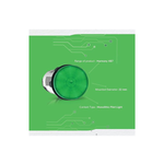 Schneider Electric, XB7EV03BPN, Harmony XB7, Green Pilot light, 22mm, integral LED, 24V