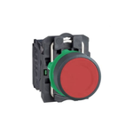 Schneider Electric, XB5AC41N, Harmony XB5, Red Mushroom Push button, 22mm, spring return, 1 NO