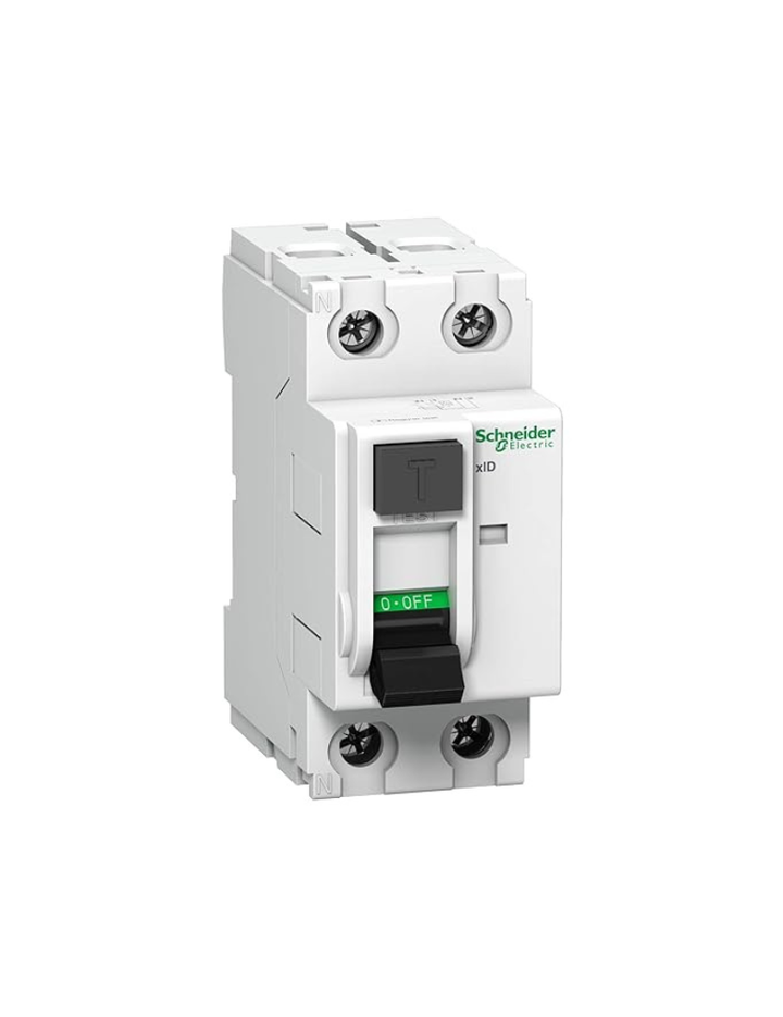 Schneider Electric Acti 9 40 A 2 Pole RCCB (Earth Leakage Sensitivity 30 mA), White, A9N16204