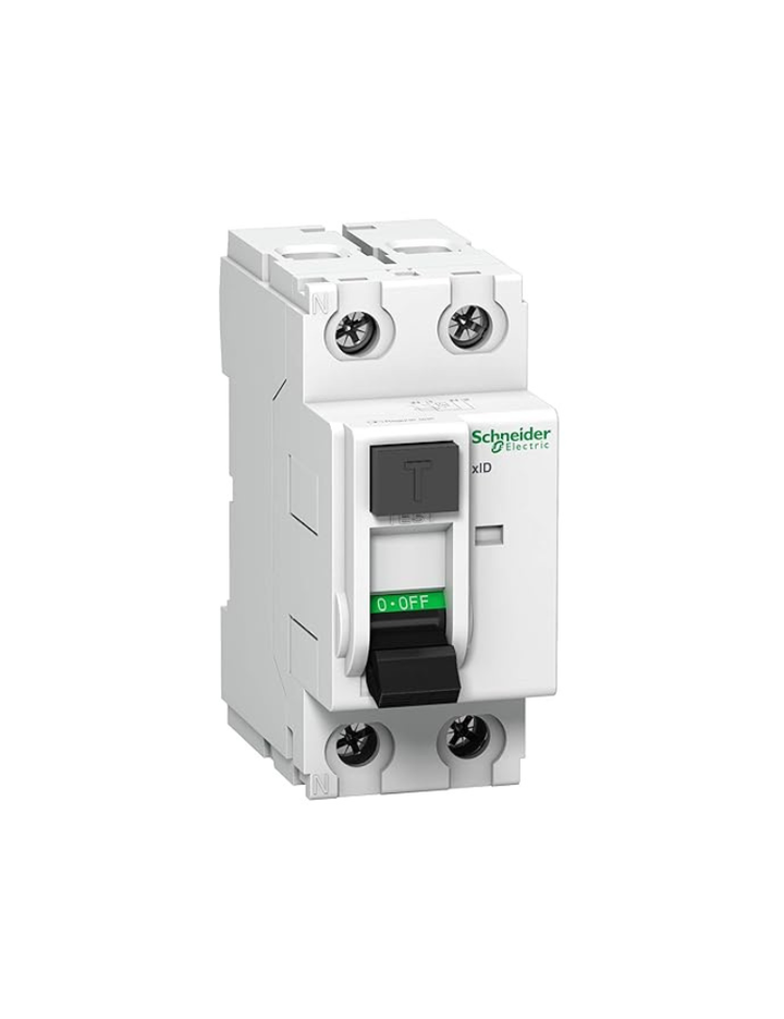 Schneider Electric Acti 9 40 A 2 Pole RCCB (Earth Leakage Sensitivity 30 mA), White, A9N16204