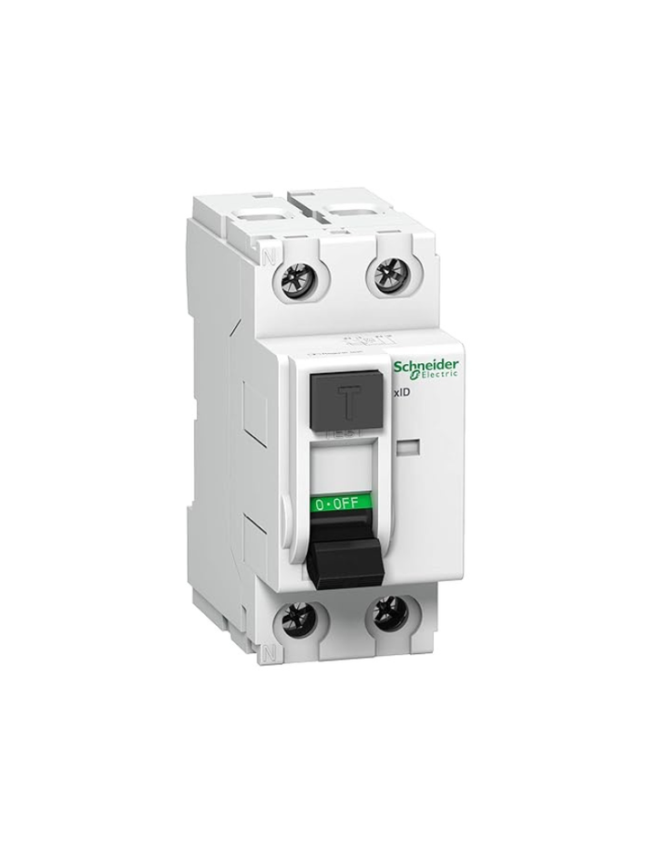 Schneider Electric Acti 9 40 A 2 Pole RCCB (Earth Leakage Sensitivity 30 mA), White, A9N16204