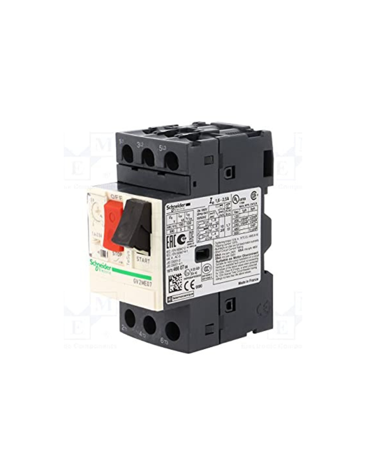 SCHNEIDER GV2 ME07 Motor Circuit Breaker (Black