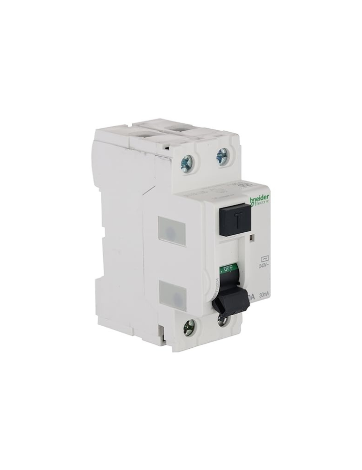 Schneider Electric PVC Acti 9 40-Ampere 2-Pole 30Ma Rccb (Polycarbonate, White), Standard SC-TP-RRCB40
