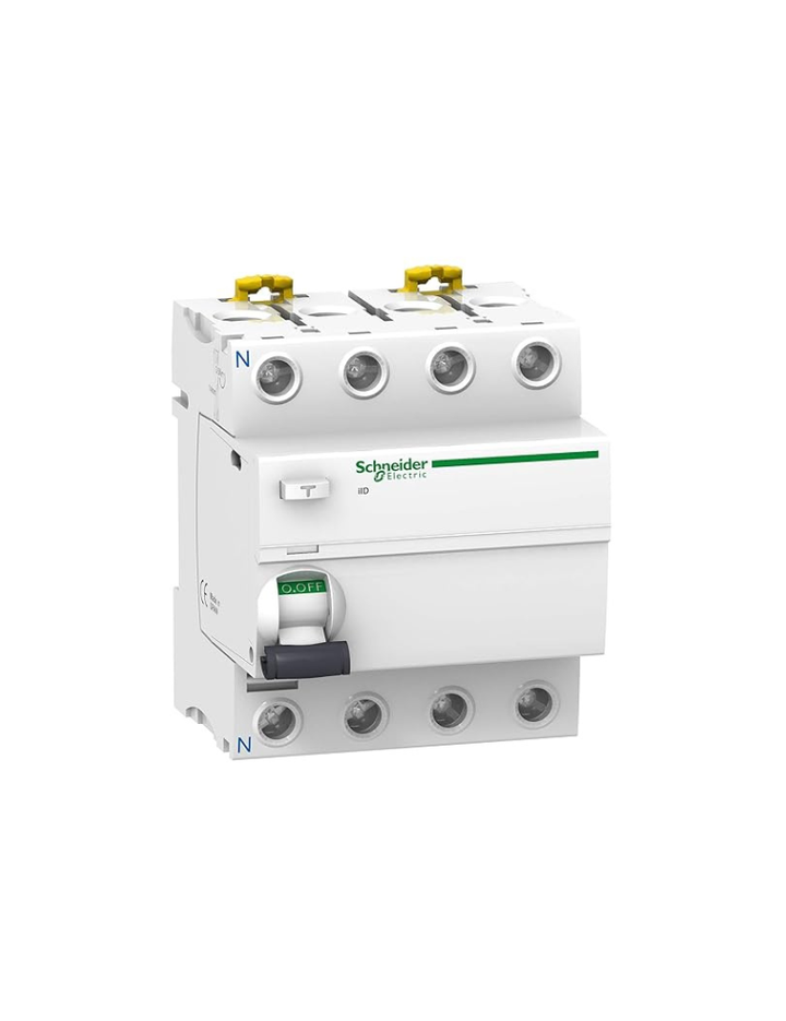 Schneider Electric Acti 9 100 A 4 Pole RCCB, Earth Leakage Sensitivity 100 Ma, Multicolour (A9R12491)