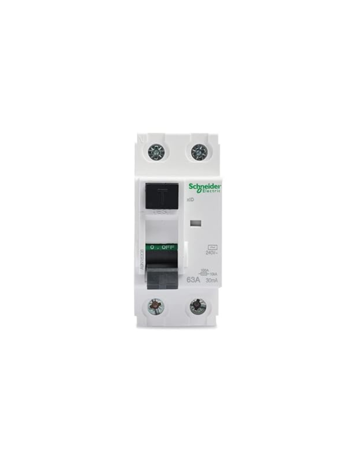 Schneider Electric A9N16208 Acti 9 RCCB xID 2P 63A 30mA AC-type