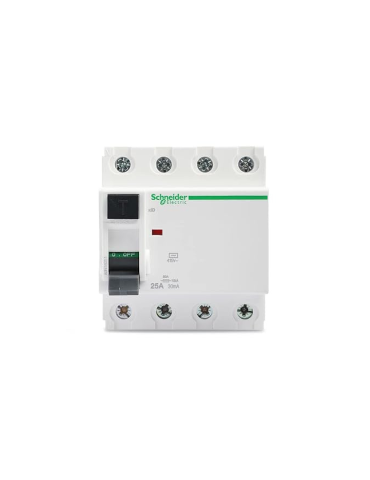 Schneider Electric A9N16251 Acti 9 RCCB xID 4P 25A 30mA AC-type