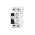 Schneider Electric Plastic 2 Pole 25A, 30Ma Residual Current Circuit Breaker, Standard Size (White), Small (xID)