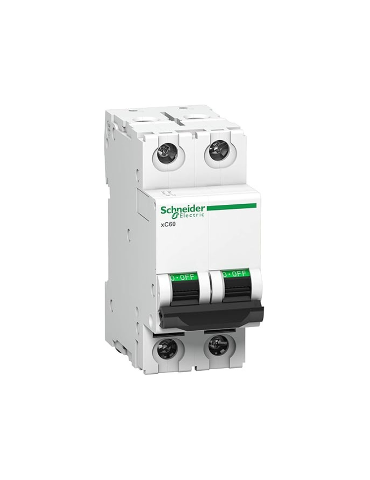 Schneider ACT 9 6A 2 Pole MCB (Multicolour) (ACT 9 'C' CURVE)