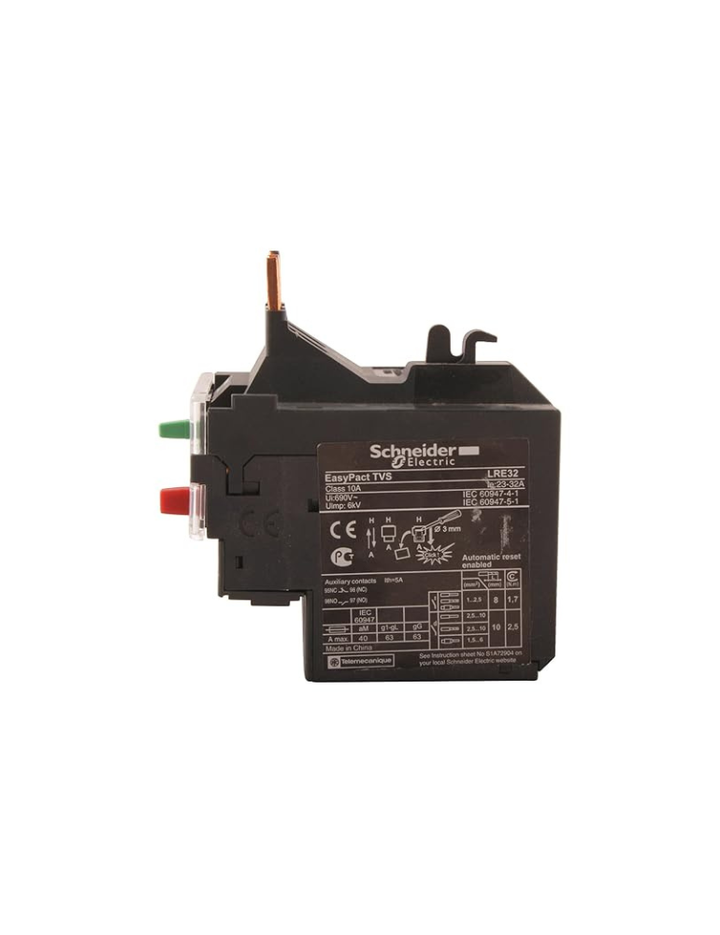 SCHNEIDER LRE32 690 Volts Thermal Overload Relay (Black)