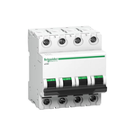 Schneider ACT 9 1 AMP 4 POLE MCB, White, Standard (A9N4P01C)