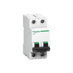 Schneider 50 AMP 2 POLE MCB Schneider ACT 9, White, Standard (A9N2P50C)