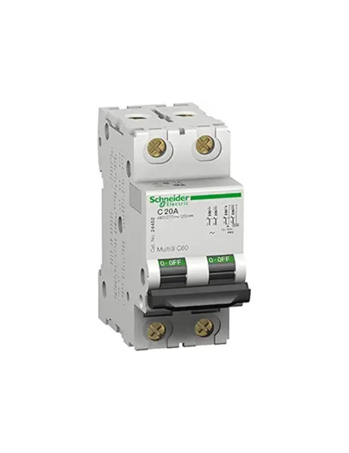 Schneider MCB 50A DP C-Curve ACTI9 10kA - A9N2P50C