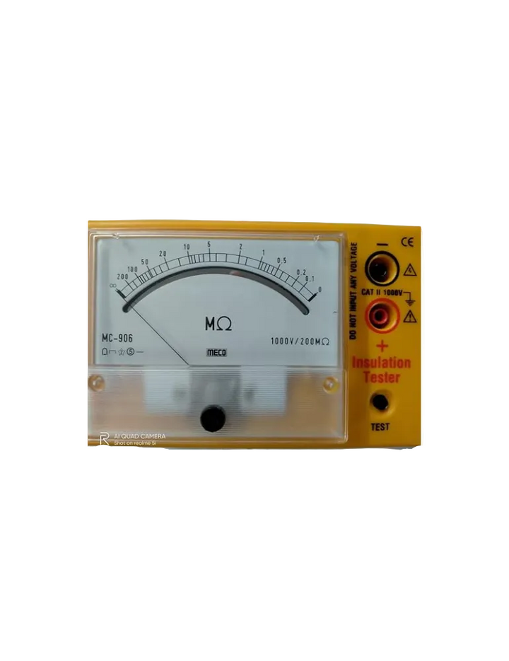 Meco Mc 906 0 to 200m Ohms Analog Insulation Tester