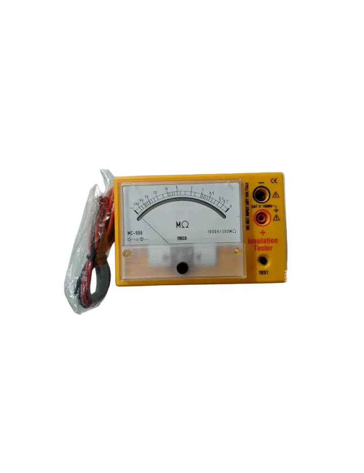 Meco Mc 906 0 to 200m Ohms Analog Insulation Tester
