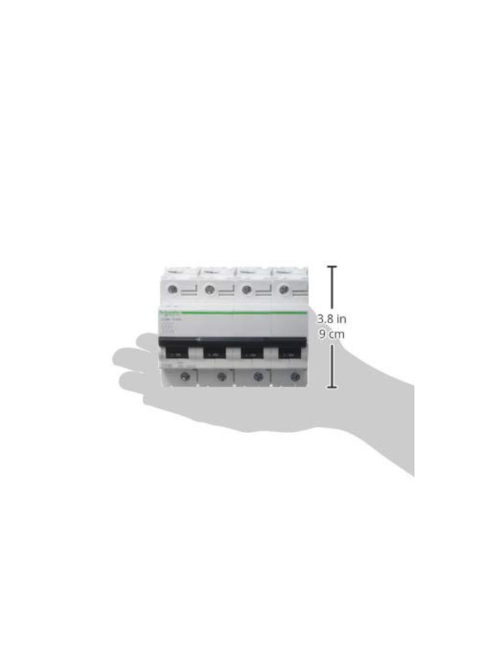 Schneider Electric A9N18374 MCB 100A FP C-Curve ACTI9 10kA, White