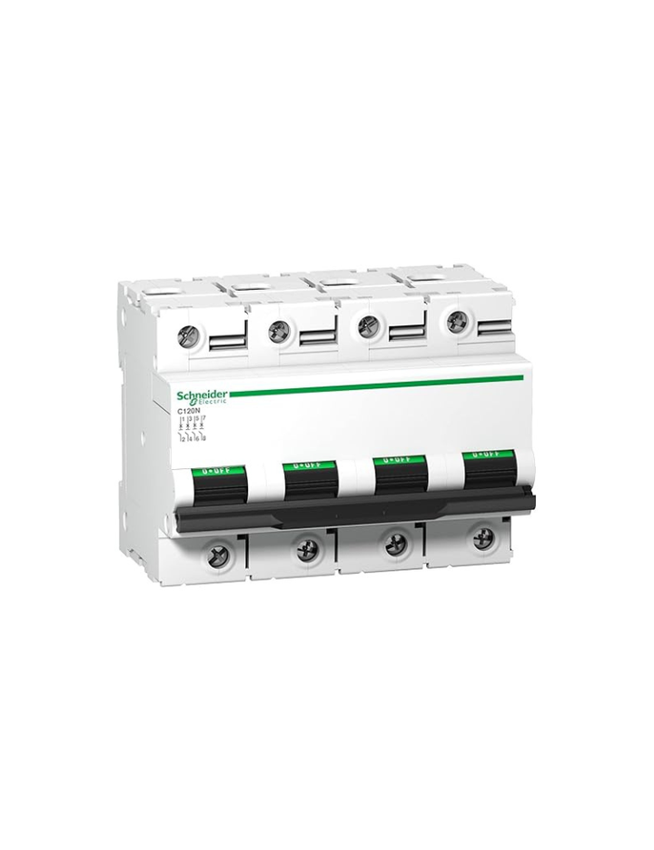 Schneider Electric A9N18374 MCB 100A FP C-Curve ACTI9 10kA, White