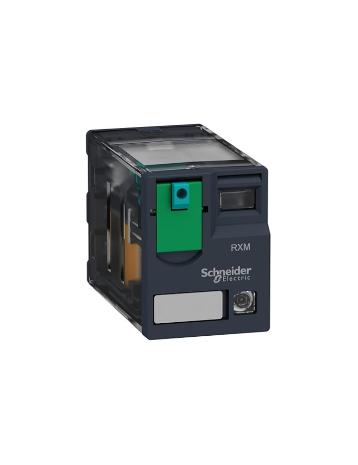 Schneider Electric- Miniature plug-in relay, 6 A, 4 CO, LED, 24 V DC- RXM4AB2BD