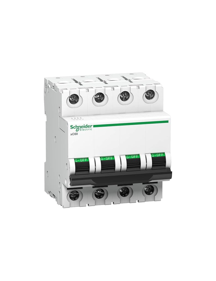 Schneider Electric A9N4P06C Acti 9 MCB xC60 4P 6A C 10000A