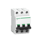 Schneider Electric Acti9 MCB A9N3P32C, 32Amp 3 Pole MCB, C Curve, 10000A (10kA) White Color Miniature Circuit Breaker