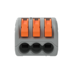 Wago Compact 3 Wire Splice Connector 222-413 32A 4mm 50Pcs