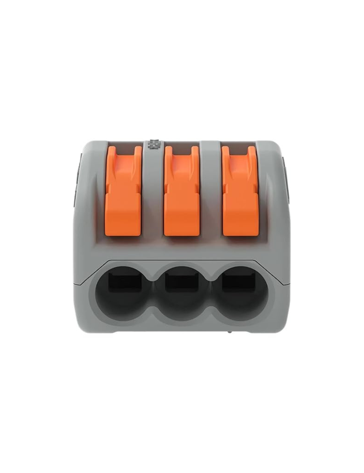 Wago Compact 3 Wire Splice Connector 222-413 32A 4mm 50Pcs