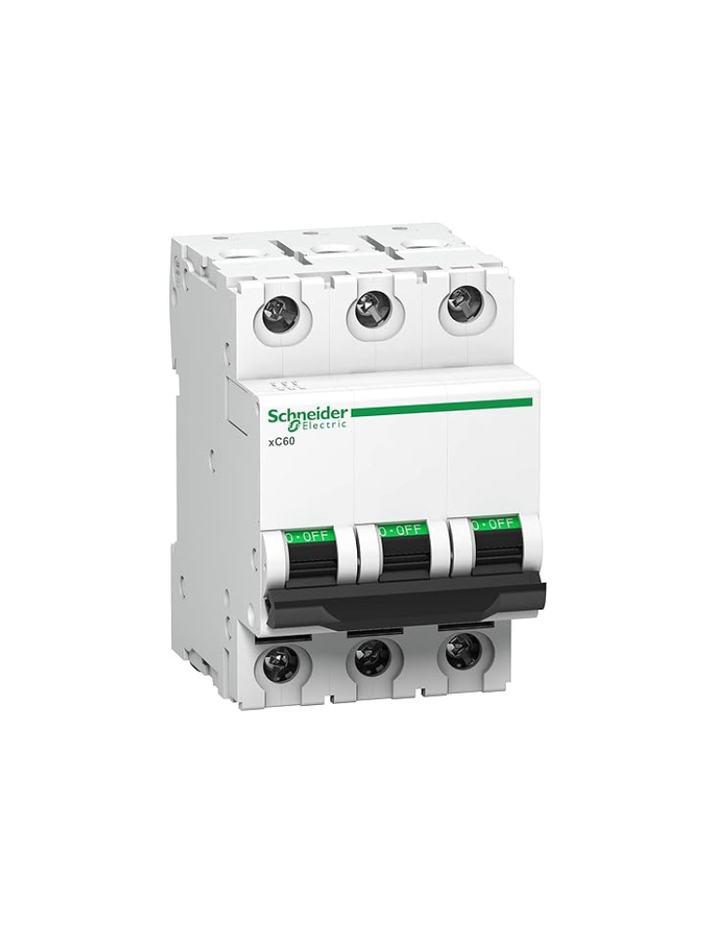 Schneider Electric A9N3P06B Acti 9 MCB xC60 3P 6A B 10000A