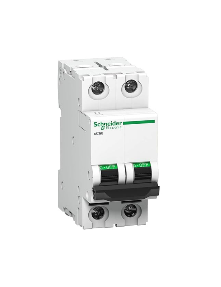 Schneider Electric A9N2P20C Acti9 xC60 MCB 2P C 20A 10000A