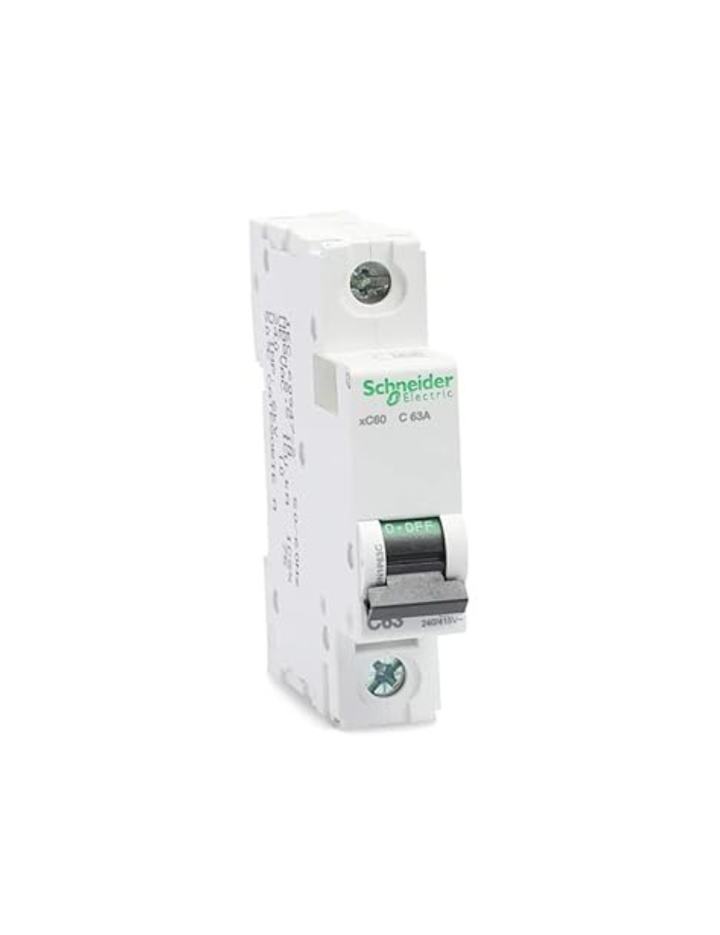 Schneider Electric A9N1P63C Acti 9 MCB xC60 1P 63A C 10000A