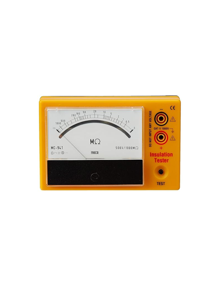 Meco Analog Insulation Tester (MC 941),Yellow