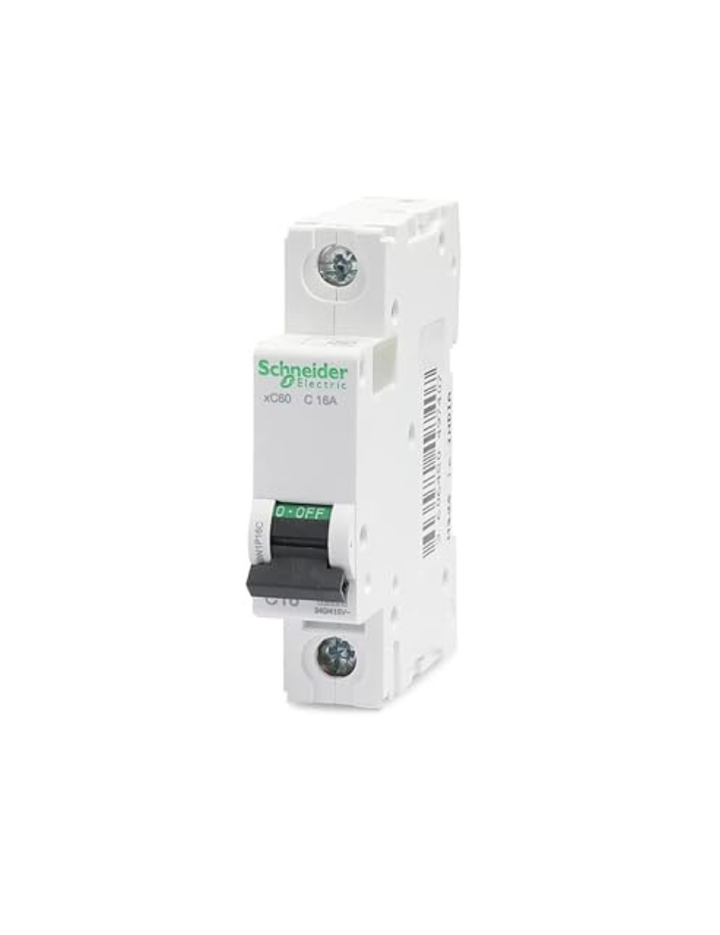 Schneider Electric A9N1P16C Acti 9 MCB xC60 1P 16A C 10000A