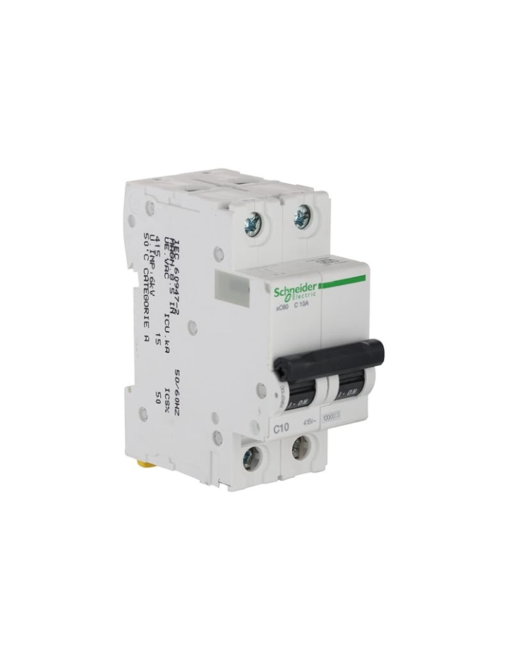 Schneider Electric A9N2P10C Acti 9 MCB xC60 2P 10A C 10000A
