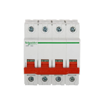 Schneider Electric Acti 9 63-A 4-Pole Polycarbonate MCB Isolator (White), Standard, (FE_A9S4P063)