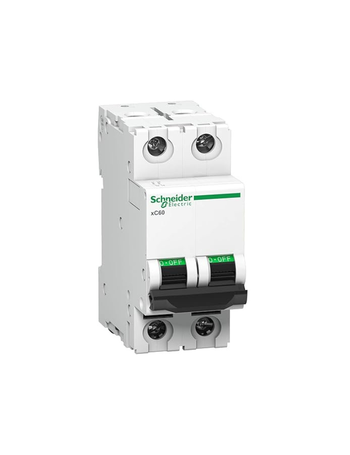 Schneider 2A 2 Pole ACT 9 MCB (Multicolour) (ACT 9 'C' CURVE)