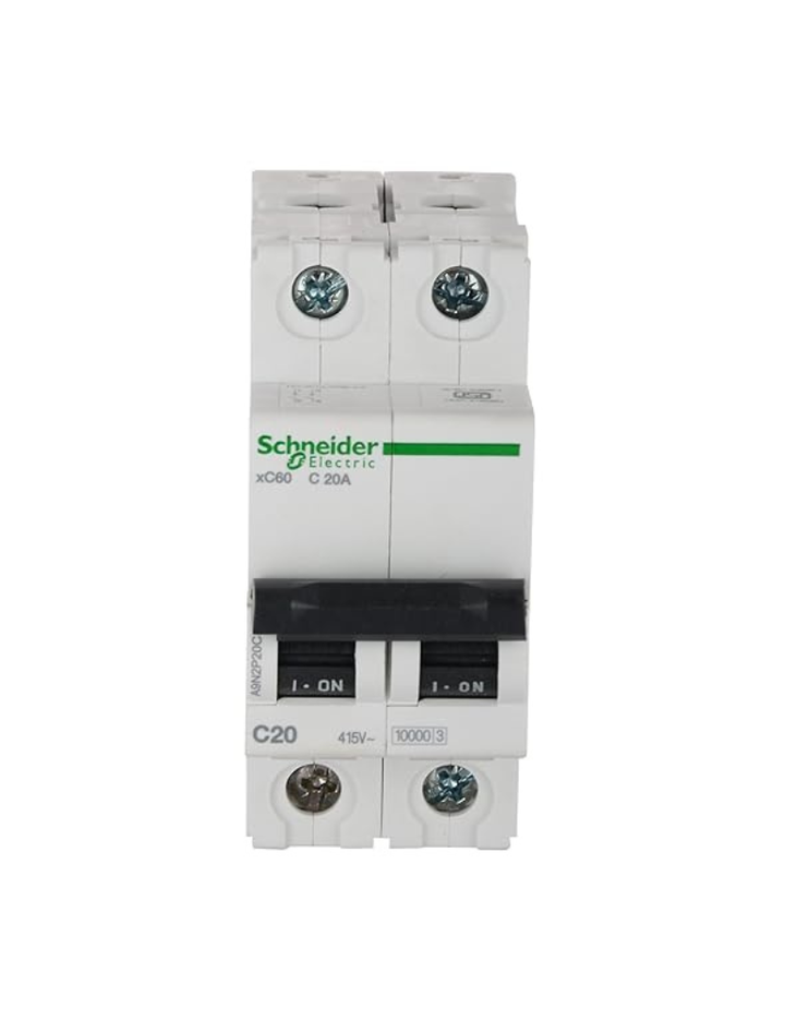 Schneider 20 AMP 2 POLE MCB SCHNEIDER ACT 9