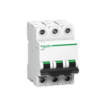 Schneider ACT 9 20A 3 Pole MCB, White, Standard (A9N3P20C)