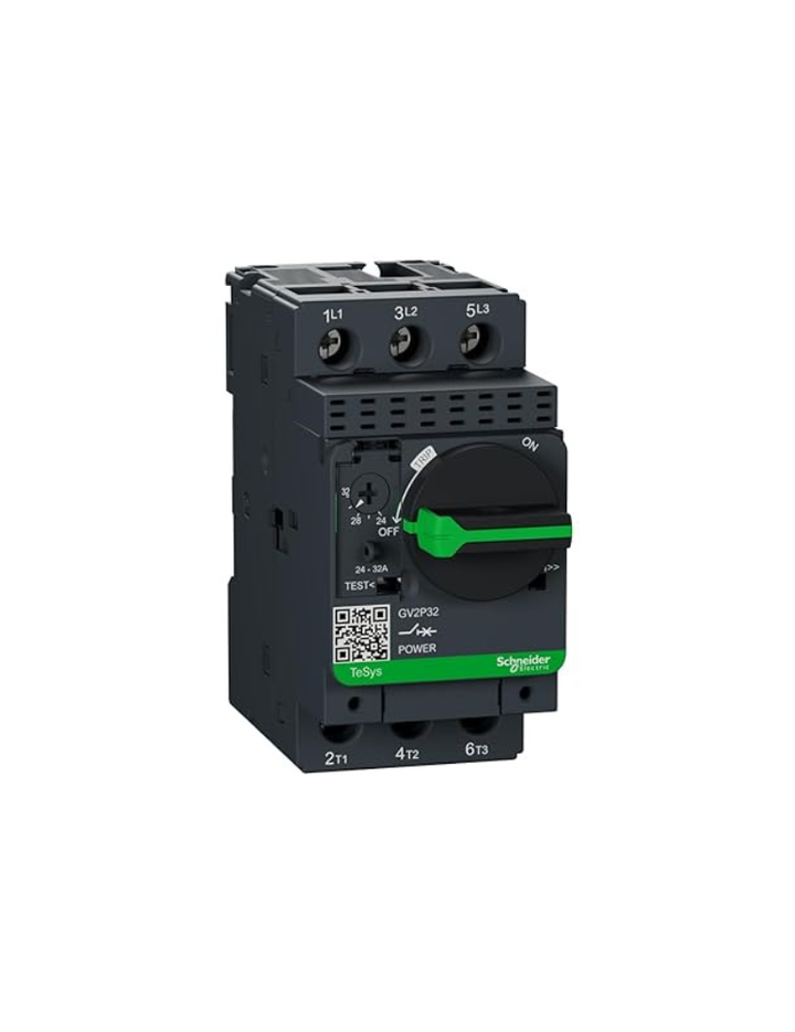 Schneider Electric GV2P32 GV2P MOTOR CB THERM/MAG 24-32A ROT HANDL