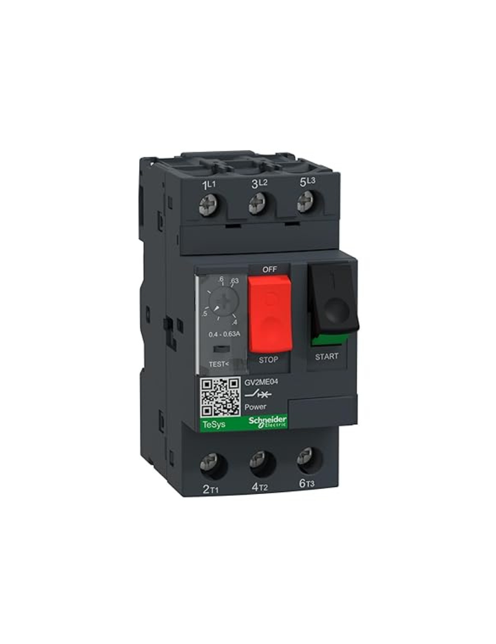 Schneider Electric GV2ME04 GV2ME MOTOR CB THER/MAG 0.4-0.63A ROCKER